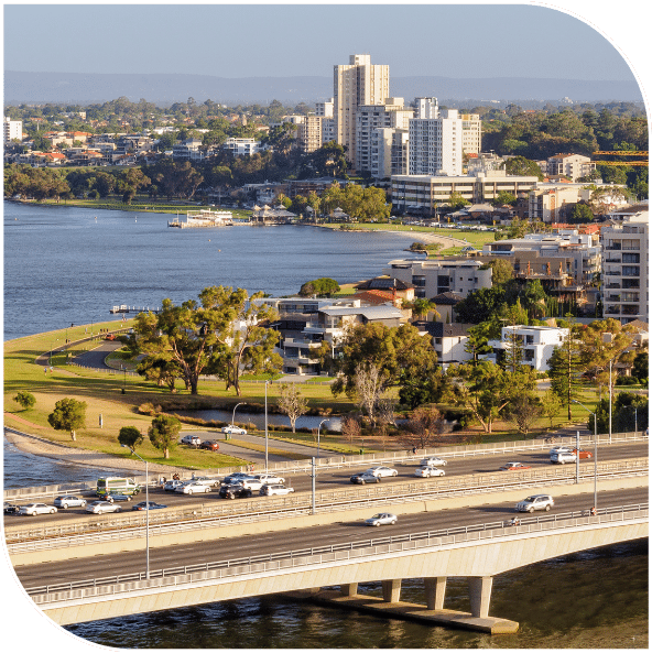 View of South Perth, Western Australia
